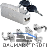 SISO Zylinder Drehstangenschloss 922 inkl. Zubeh�r, Stahl vernickelt