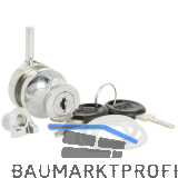 SISO Zylinder Glast�rschloss 689 gleichsperrend, Zinkdruckguss verchromt