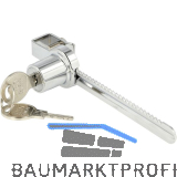 SISO Zylinder Glasschiebet�rschloss 750 verschiedensperrend, Stahl verchromt