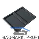 NINKA Einzeldeckel 13,5 Liter Kunststoff Dunkelgrau