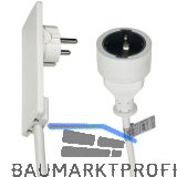 EVOline Plug-Verl�ngerung mit Schukokupplung, Kunststoff wei�