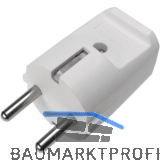 Schutzkontakt-Stecker, 2-polig + Erdung, 10/16 A, 250 V, Kabeleinf�hrung zentral
