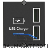 BACHMANN Keystone Modul USB Doppelcharger 2xUSB-A, 2,4A
