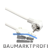 Anschlussleitung Ger�tekupplung GST18/Schukostecker 1000 mm wei�