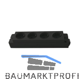 Steckdosenleiste EVOline Express 4 x Schuko, GST, schwarz