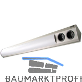 WIPO Unterbauleuchte Corner Compact LED 560mm mit Steckdose, Edelstahl Effekt