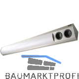 WIPO Unterbauleuchte Corner Compact LED 1160mm mit Steckdose, Edelstahl-Effekt