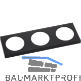 BERKER Integro Pure Rahmen 3-fach schwarz matt