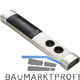 Steckdosenelement Toki mit Bluetooth-Lautsprecher, Edelstahl Effekt