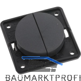 BERKER Integro Flow/Pure Serienschalter anthrazit matt