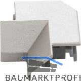 L&S Innenecke zu Profil Nubio vernickelt matt