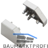 L&S Endkappe zu Profil Nubio vernickelt matt