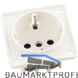 BERKER Integro Schuko-Steckdose mit erh�htem Ber�hrungsschutz, polarwei� matt
