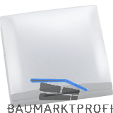 BERKER Integro Flow/Pure Rahmen 1-fach mit Klappdeckel chrom matt lackiert