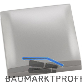 BERKER Integro Flow/Pure Rahmen 1-fach mit Klappdeckel Edelstahl Effekt