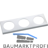 BERKER Integro Pure Rahmen 3-fach chrom matt galvanisiert