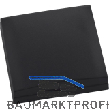 BERKER Integro Flow/Pure Rahmen 1-fach mit Klappdeckel schwarz matt