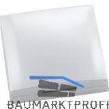 BERKER Integro Flow/Pure Rahmen 1-fach mit Klappdeckel chrom matt galvanisiert