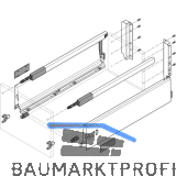 BLUM TANDEMBOX antaro SET H�he D-Reling(K),BLUMOTION M, 65kg,NL 500, Seidenwei�