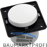 BERKER Integro Ausschalter vorkonfektioniert polarwei� gl�nzend ohne Rahmen