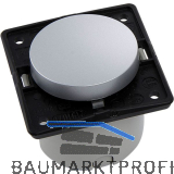 BERKER Integro Ausschalter vorkonfektioniert chrom matt lackiert ohne Rahmen