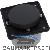 BERKER Integro Ausschalter vorkonfektioniert anthrazit matt ohne Rahmen