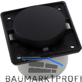 BERKER Integro Ausschalter vorkonfektioniert schwarz matt ohne Rahmen