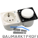 BERKER Integro Schalter polarwei� + Steckdose polarwei� ohne Rahmen