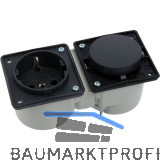 BERKER Integro Schalter anthrazit matt + Steckdose anthrazit ohne Rahmen