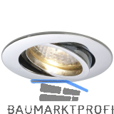 Deckeneinbauleuchte Rund H 230 V, max. 50 Watt, � 88 mm, verchromt