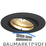 Deckeneinbauleuchte Rund H 230 V, max. 50 Watt, � 88 mm, schwarz matt