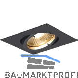 Deckeneinbauleuchte Quad H 230 V, max. 50 Watt, 82x82 mm, schwarz matt