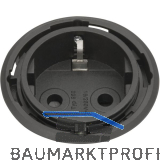 EVOline One Steckdose schwarz DM 59 mm