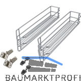 VS SUB Side Ablage-Set Saphir 45� links KB 150 mm Silber