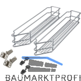 VS SUB Side Ablage-Set Saphir 45� rechts KB 150 mm Silber