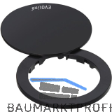 EVOline One Abdeckring mit Drehdeckel schwarz