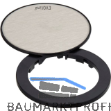 EVOline One Abdeckring mit Drehdeckel schwarz/Edelstahl