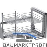 VS COR Fold Eckauszug Set Saphir KB 900 mm rechts Silber