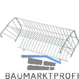 VS Schuhablage Kippfront 557 mm Stahldraht kunststoffbeschichtet silber