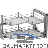 VS COR Fold Eckauszug Set Artline KB 900 mm rechts silber