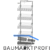 VS TAL Gate Hochschrankauszug Set Saphir KB 600 mm 1700 - 1950 mm Silber