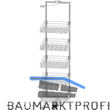 VS TAL Gate Hochschrankauszug Set Saphir KB 600 mm 1900 - 2140 mm Silber