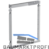 VS TAL Larder Rohrrahmen Set KB 300/EH 650 - 950 mm Silber