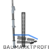 KESSEB�HMER Le Mans II Achsrohr 720 - 900 mm Anthrazit