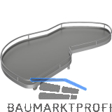 KESSEB�HMER Le Mans II Einh�ngetablare Silber/Grau 450 Links