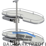 VS Cornerstone Maxx Eckauszug Premea EH 650/KB 900 mm rechts Silber