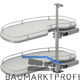 VS Cornerstone Maxx Eckauszug Premea EH 650/KB 1000/FB 600 mm links Silber