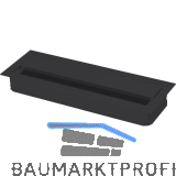 Kabeldurchgang eckig mit Staubschutzb�rste, 120x70x25mm, Alu schwarz RAL 9005