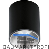 EGLO Deckenleuchte Polasso rund GU10, schwarz/silber