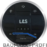 L&S 4 Kanal Fernbedienung Smart Round Dual Color schwarz